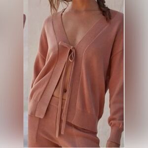 Free People Beach Tie Front Cardigan